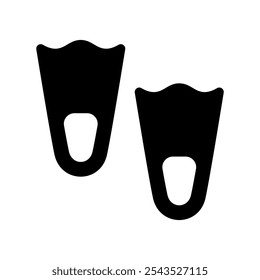 Fins Icon Vector Symbol Design Illustration