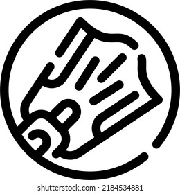 Finaliza el diseño vectorial de icono de línea y la plantilla de ilustración
