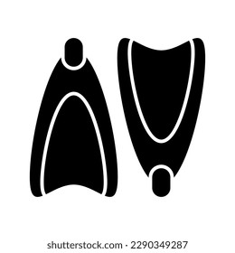 Fins vector design in modern style, swimming equipment icon