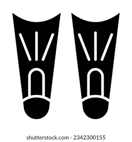 Fins Vector Glyph Icon For Personal And Commercial Use.
