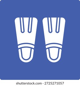 Icono de Vector de aletas. Se puede utilizar para aplicaciones de impresión, móviles y de Web.