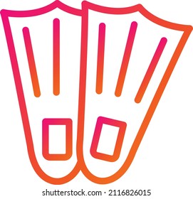Fins Vector Icon Design Illustration