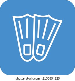 Fins Vector Icon Design Illustration