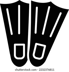 Fins Vector Icon Design Illustration
