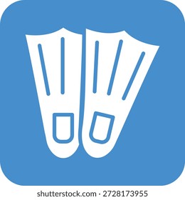 Illustration zum Design von Flossen-Vektorsymbol