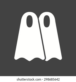 Fins, whale, ocean icon vector image. Can also be used for summer, recreation and fun. Suitable for use on mobile apps, web apps and print media.