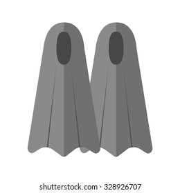 Fins, whale, ocean icon vector image. Can also be used for summer, recreation and fun. Suitable for use on mobile apps, web apps and print media.