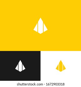Fintech blockchain logo design concept. Crypto logomark illustration. Can representing adventure, protect, hacker, node, cyber, tech, data, blockchain, program, ai, system.