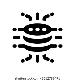 fintech data glyph icon. Strong and solid vector icon for websites, mobile interfaces, presentations, and visual branding. High quality and easy to edit.