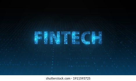Fintech -financial technology concept.Business investment banking payment.vector illustration.