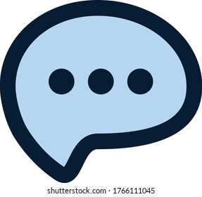 Fintech icon with blue colour