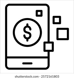 Fintech Icon Element For Design