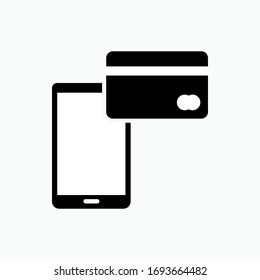 Icono De Fintech. Símbolo de tecnología financiera. Pago digital - Vector.