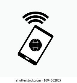 Icono De Fintech. Símbolo de tecnología financiera. Pago digital - Vector.