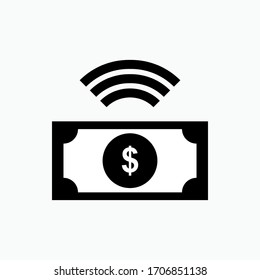 Fintech Icon. Financial Technology Symbol. Digital Payment - Vector.