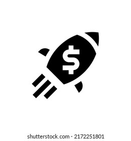 Icono de Fintech aislado en fondo blanco