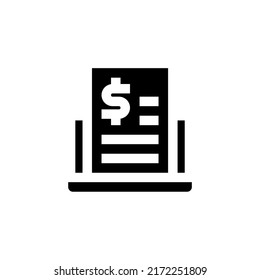 Fintech icon isolated on white background