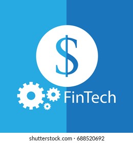 Fintech - icon sign symbol flat design