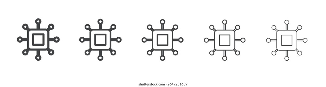Símbolo de colección de ilustración simple de icono de fintech
