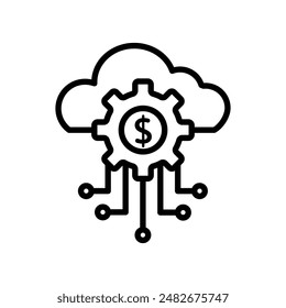 Fintech Industry Icon Set Financial Technology Illustrations for Business and Innovation