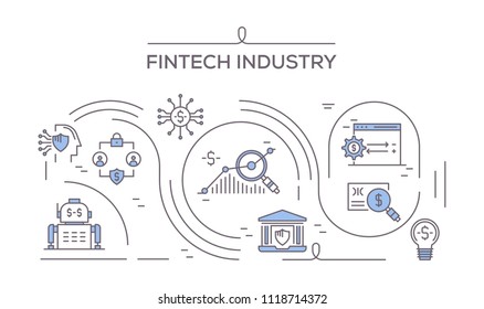 Fintech Industry Icons
