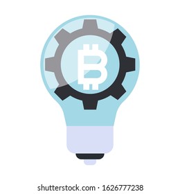 fintech innovation isolated flat vector icon