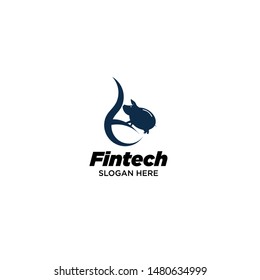 Fintech logo designs concept vector, Modern Logo Template, Money logo designs