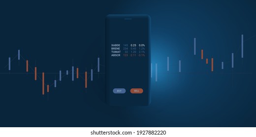 Fintech Software Development, Modern Digital Business and Market Analysis, Stock Trading, Investment Helper Apps, Robo-Advisor Concept Design, Vector Illustration