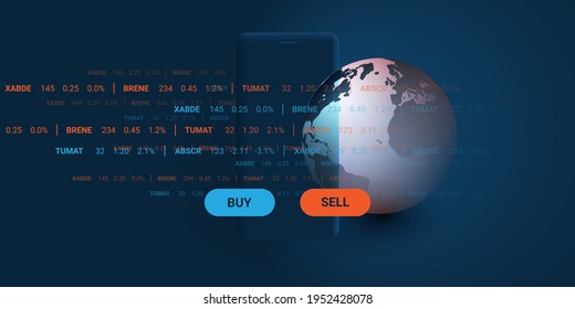 Fintech Software, Modern Digital Global Business and Market Analysis, Online Stock Trading and Investment Helper Apps, Robo Advisor Concept Design, Vector Illustration