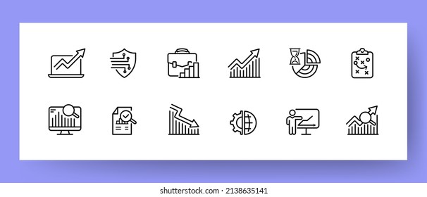 Fintech Technology Icons Set. Bitcoin Technology, Online Loan, Business Model And Basic Income Icons. Business Concept. Vector EPS 10.