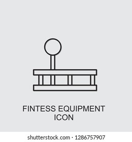 fintess equipment icon . Editable line fintess equipment icon from fitness. Trendy fintess equipment icon for web and mobile.