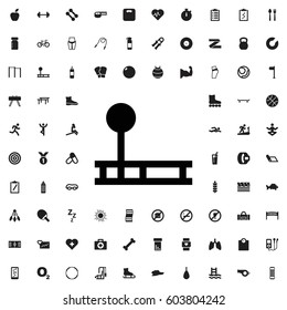Fintess equipment icon illustration isolated vector sign symbol. fitness icons vector set.