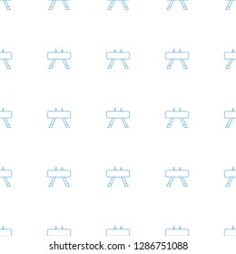 fintess equipment icon pattern seamless white background. Editable line fintess equipment icon. fintess equipment icon pattern for web and mobile.