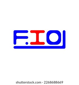 FIO letter logo creative design with vector graphic, FIO simple and modern logo.