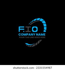 FIO letter logo creative design with vector graphic, FIO simple and modern logo. FIO luxurious alphabet design  