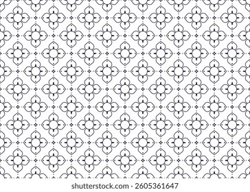 fioral ethnic fabric seamless pattern, line design, design for cloth, carpet, batik, wallpaper, wrapping etc.