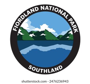 Fiordland National Park Southland Vector Logo