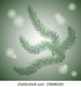 Fir branch, Christmas wallpaper