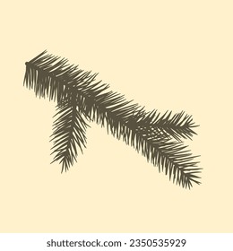 Rama del filo, ilustración vectorial aislada.