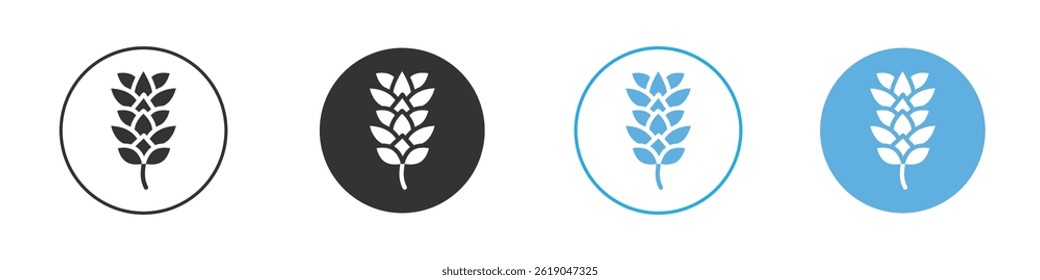 Fir cone icon simple flat vector icon pack