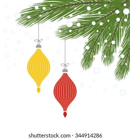 Fir Design with Baubles