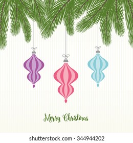 Fir Design with Baubles