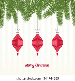 Fir Design with Baubles