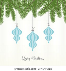Fir Design with Baubles