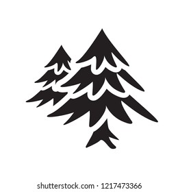 Fir icon. Trendy Fir logo concept on white background from Winter collection. Suitable for use on web apps, mobile apps and print media.