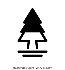 Fir Icon Vector Symbol Design Illustration