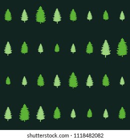 fir pattern vector illustration