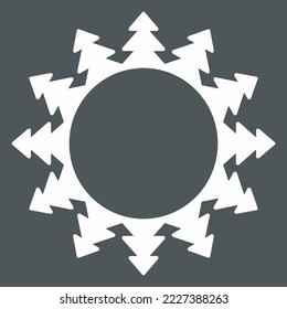 Fir pinar marco madera bosque calidad vectorial corte