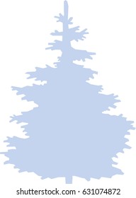 Fir Silhouette for Entourage and Background