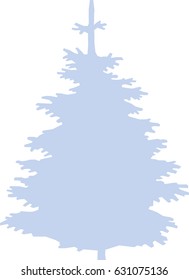 Fir Silhouette for Entourage and Background